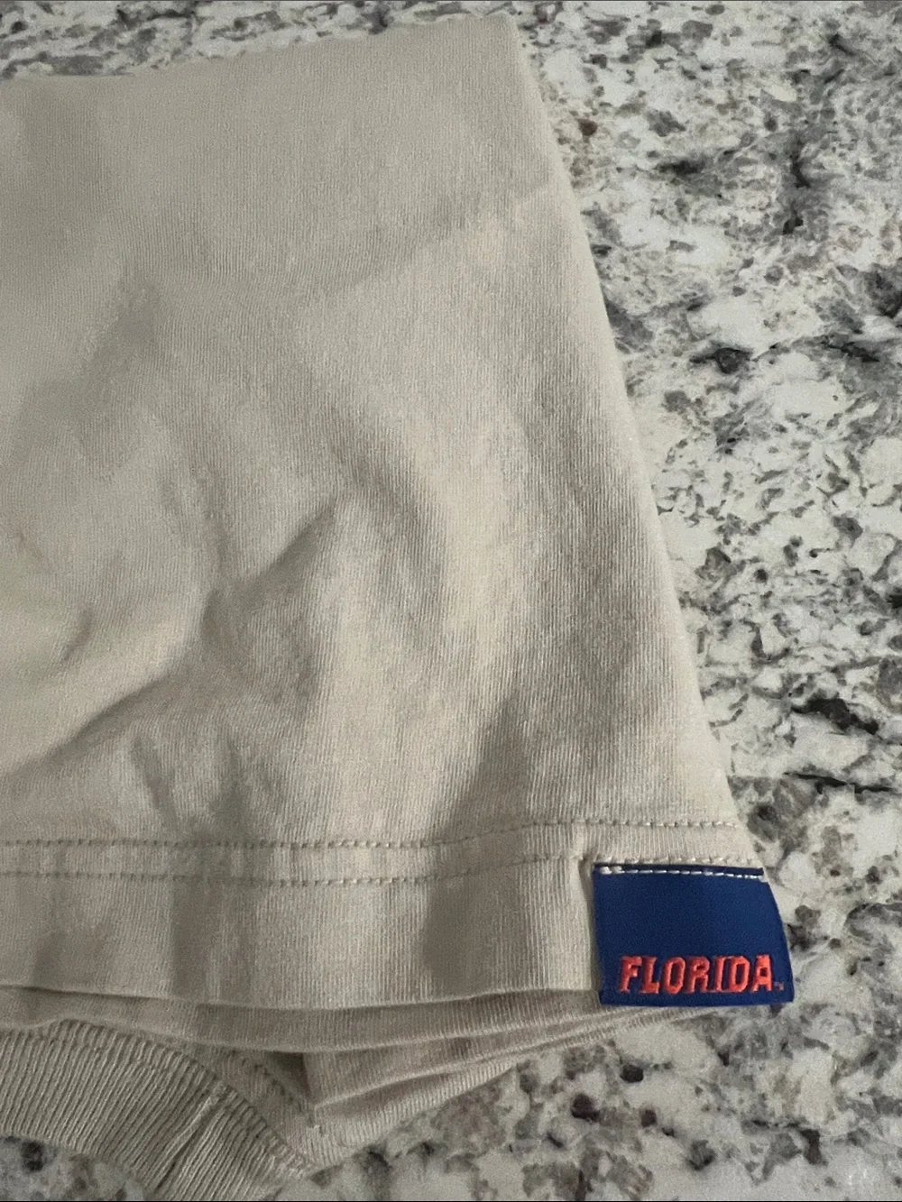 Nike Beige Cropped Long Sleeve Tee with Blue & orange Florida Gators